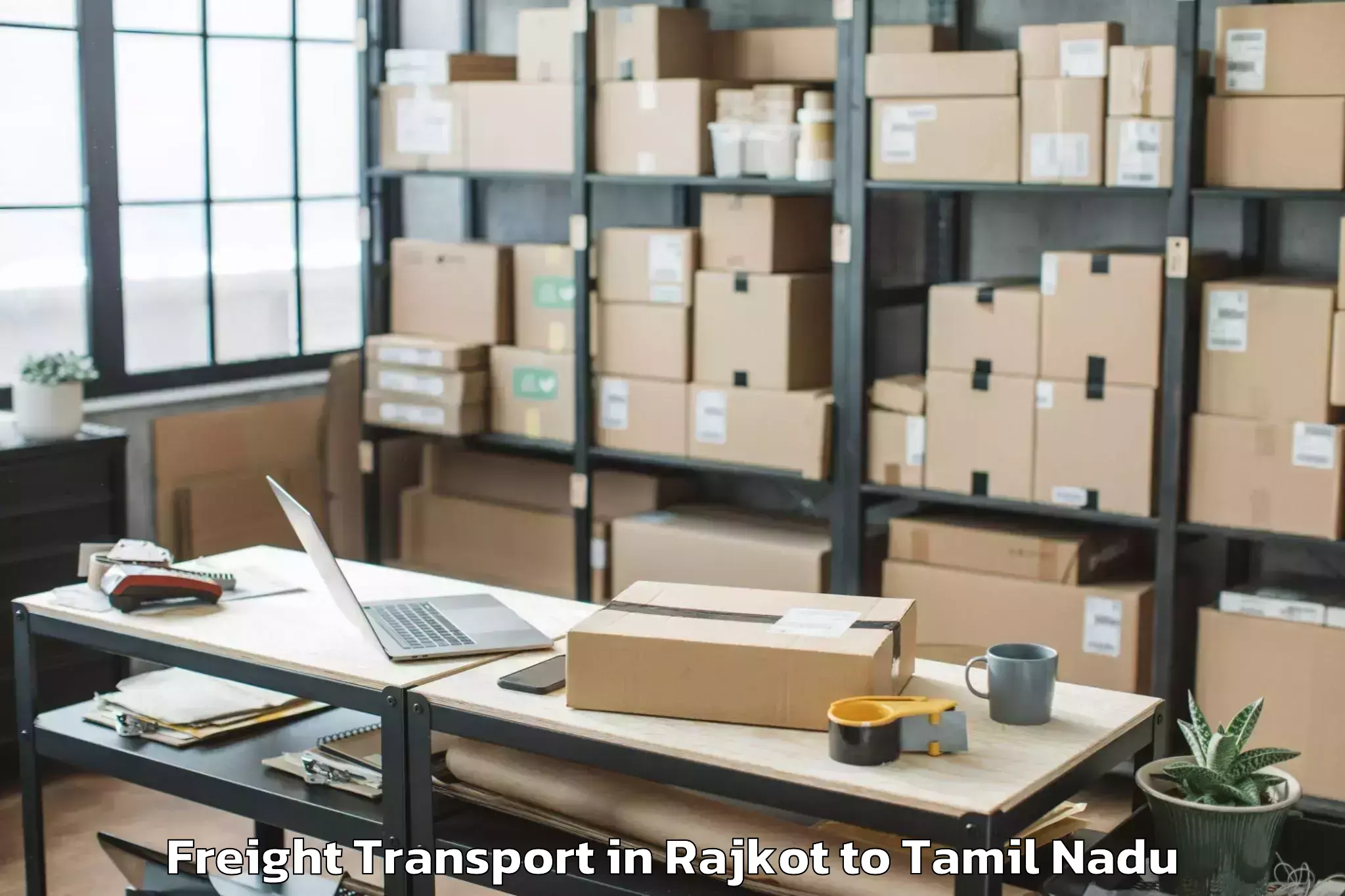 Book Rajkot to Kuthalam Freight Transport Online